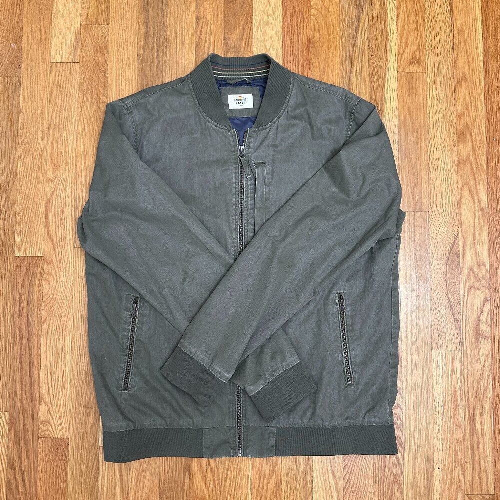 Marine Layer Rossland Wax Canvas Bomber Large